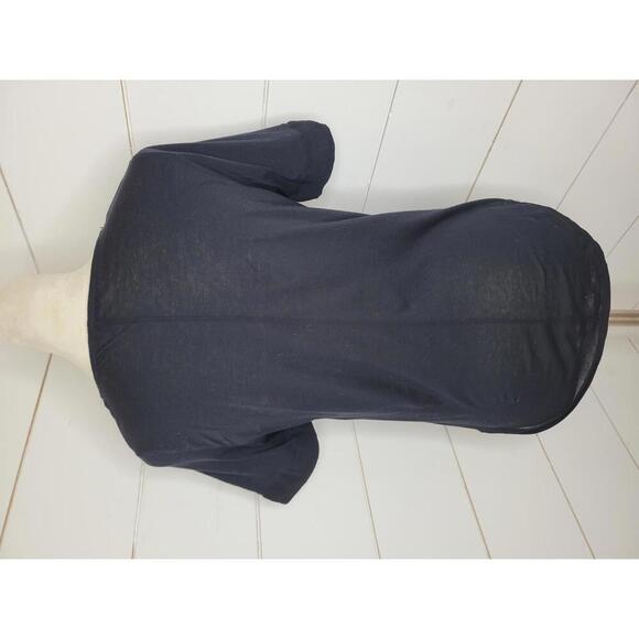 J Crew XS Black mixed media blouse - Picture 2 of 5